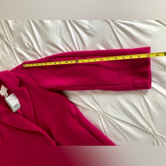 H&M Zara Copy Fuchsia Oversized Coat Size XS NWT - Picture 7 of 8